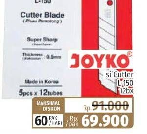 Promo Harga Joyko Isi Cutter L-150 12 pcs - Lotte Grosir