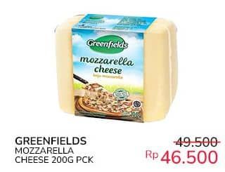 Promo Harga Greenfields Cheese Mozzarella 200 gr - Indomaret