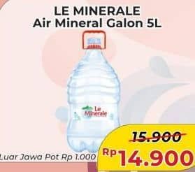 Promo Harga Le Minerale Air Mineral 5000 ml - Alfamart