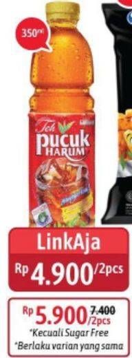 Promo Harga TEH PUCUK HARUM Minuman Teh per 2 botol 350 ml - Alfamidi