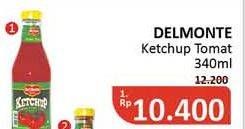 Promo Harga DEL MONTE Saus Tomat 340 ml - Alfamidi