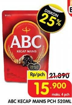 Promo Harga ABC Kecap Manis 520 ml - Superindo