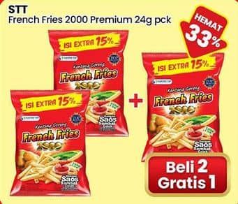 Promo Harga Siantar Top FRENCH FRIES 2000 Kentang Goreng 24 gr - Indomaret