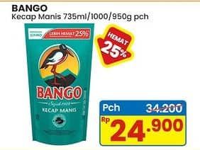 Promo Harga Bango Kecap Manis 735 ml - Indomaret