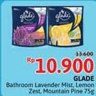 Promo Harga Glade Bathroom Lavender Mist, Lemon Zest, Mountain Pine 80 gr - Alfamidi