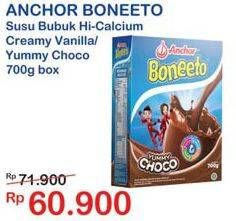 Promo Harga ANCHOR BONEETO Susu Bubuk Hi Calsium Creamy Vanilla, Yummy Choco 700 gr - Indomaret