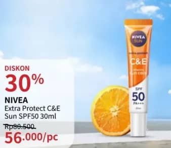 Promo Harga Nivea Sun Face Serum SPF50+ CE 30 ml - Guardian