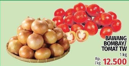 Promo Harga Bawang Bombay/Tomat TW  - LotteMart