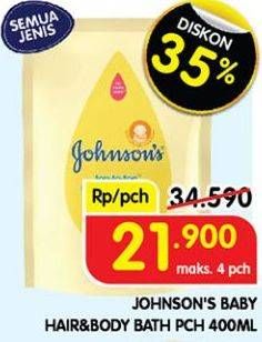 Promo Harga Johnsons Baby Bath All Variants 400 ml - Superindo