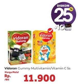 Promo Harga VIDORAN Gummy Multivitamin, VItamin C 5 pcs - Carrefour