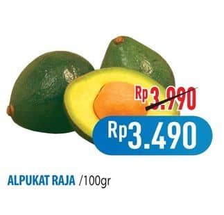 Promo Harga Alpukat Raja per 100 gr - Hypermart