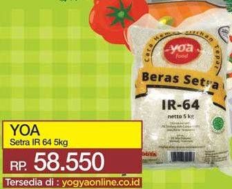 Promo Harga YOA Beras Setrawangi IR 64 5000 gr - Yogya