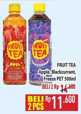 Promo Harga Sosro Fruit Tea Apple, Blackcurrant, Freeze 500 ml - Hypermart