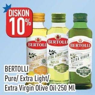 Promo Harga Bertolli Olive Oil Extra Light, Extra Virgin, Classico 250 ml - Hypermart