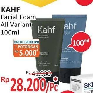 Promo Harga Kahf Face Wash All Variants 100 ml - Alfamidi
