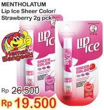 Promo Harga LIP ICE Sheer Color Sheer Colour, Strawberry 2 gr - Indomaret