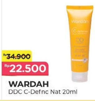 Promo Harga WARDAH White C Defense DD Cream Natural 20 ml - Alfamart