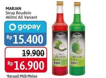 MARJAN Syrup Boudoin 460ml All Variant, Kecuali Milk Melon