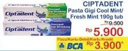 Promo Harga CIPTADENT Pasta Gigi Maxi 12 Plus Cool Mint, Fresh Mint 190 gr - Indomaret