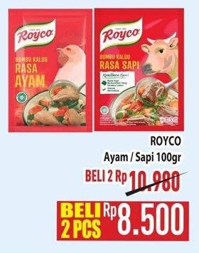 Promo Harga Royco Penyedap Rasa Ayam, Sapi 100 gr - Hypermart