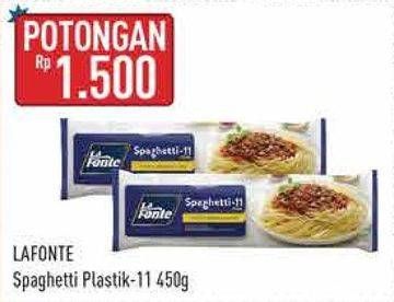 Promo Harga La Fonte Spaghetti 11 450 gr - Hypermart