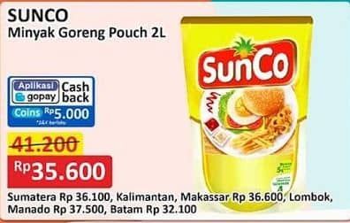 Promo Harga Sunco Minyak Goreng 2000 ml - Alfamart