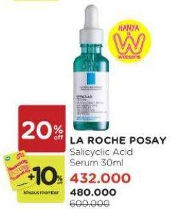 Promo Harga La Roche Posay Effaclar Salicylic Acid Serum 30 ml - Watsons