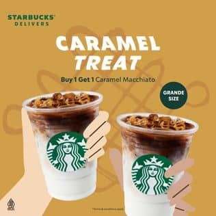 Promo Starbucks Buy 1 Get 1 Caramel Macchiato