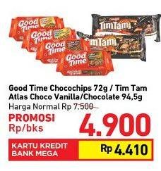 Promo Harga GOOD TIME Cookies Chocochips 72 gr - Carrefour