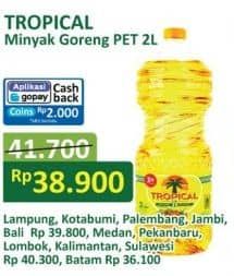 Promo Harga Tropical Minyak Goreng 2000 ml - Alfamart