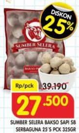 Promo Harga Sumber Selera Bakso Sapi SB Serba Guna 25 pcs - Superindo