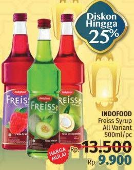 Promo Harga FREISS Syrup All Variants 500 ml - LotteMart