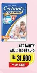 Promo Harga Certainty Adult Diapers XL6 6 pcs - Alfamart