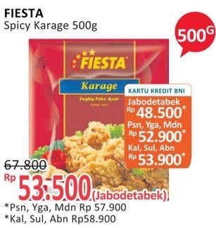 Promo Harga FIESTA Ayam Siap Masak Karage 500 gr - Alfamidi