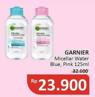 Promo Harga GARNIER Micellar Water Blue, Pink 125 ml - Alfamidi