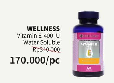 Promo Harga Wellness Vitamin E Water Soluble 60 pcs - Guardian