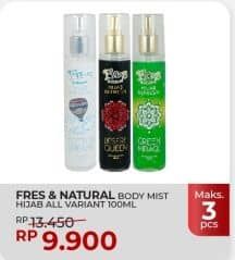 Promo Harga Fres & Natural Hijab Refresh All Variants 100 ml - Yogya