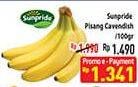 Promo Harga SUNPRIDE Pisang Cavendish per 100 gr - Hypermart