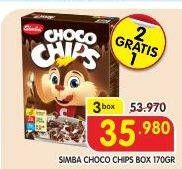 Promo Harga SIMBA Cereal Choco Chips per 3 box 170 gr - Superindo