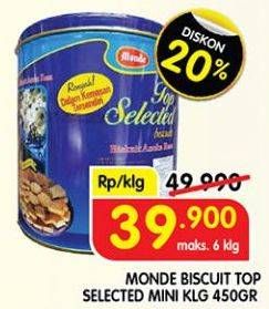 Promo Harga Monde Top Selected Biscuits 450 gr - Superindo