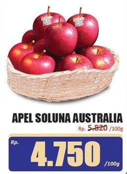 Promo Harga Apel Soluna Australia per 100 gr - Hari Hari