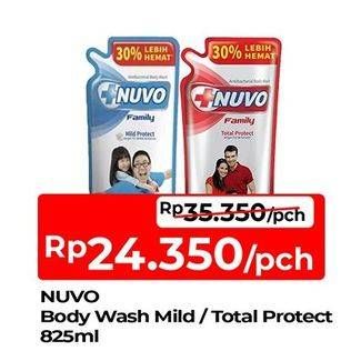 Promo Harga Nuvo Body Wash Total Protect, Mild Protect 825 ml - TIP TOP