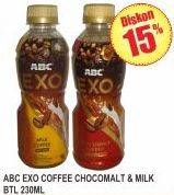 Promo Harga ABC Minuman Kopi Milk Coffee, Chocomalt 230 ml - Superindo
