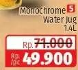 Promo Harga Technoplast Monochrome Water Jug 1400 ml - Lotte Grosir