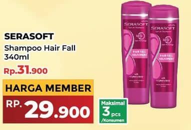 Promo Harga Serasoft Shampoo Hairfall Treatment 340 ml - Yogya