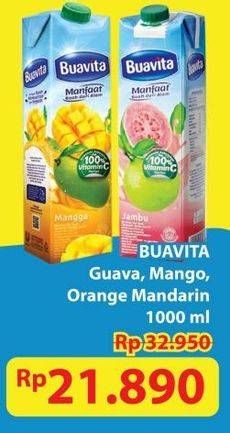 Promo Harga Buavita Fresh Juice Guava, Mango, Orange 1000 ml - Hypermart