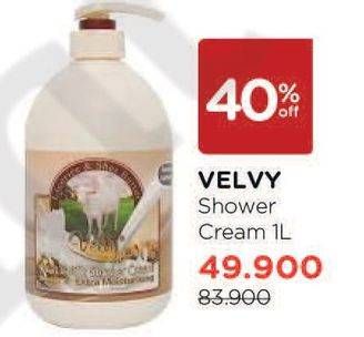 Promo Harga VELVY Shower Cream 1000 ml - Watsons