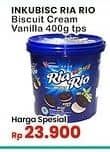 Promo Harga Inkubisc Ria Rio Cookies Cream Vanilla 400 gr - Indomaret