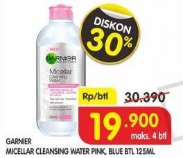Promo Harga GARNIER Micellar Water Pink, Blue 125 ml - Superindo