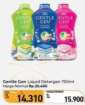 Promo Harga Gentle Gen Deterjen 750 ml - Carrefour